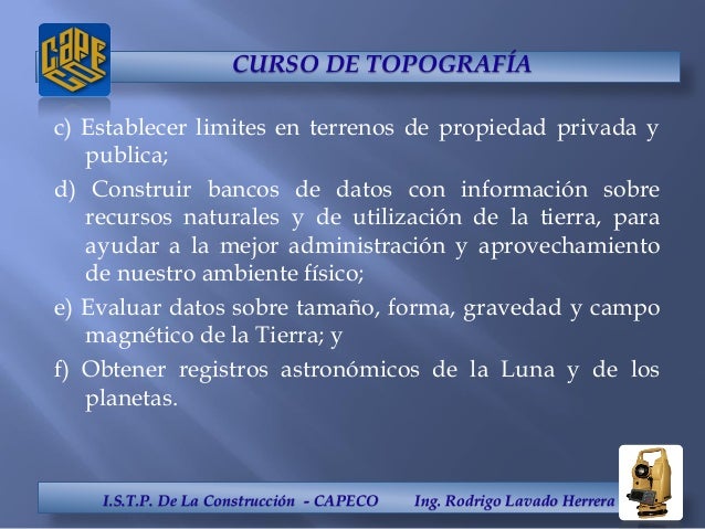 Curso de topografia a distancia