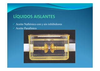 Aceite Nafténico con y sin inhibidores
Aceite Parafínico
 