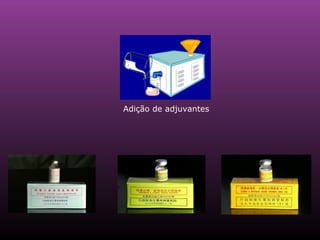 Adição de adjuvantes                                                                                                                                          