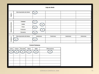 GERENCIA COMERCIAL 2008 74 
 