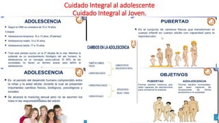 Cuidado Integral al adolescente
Cuidado Integral al Joven.
 