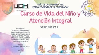 Curso de Vida del Niño y Atención Integral en Salud Pública | PDF