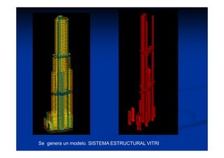 Se genera un modelo. SISTEMA ESTRUCTURAL VITRI
 