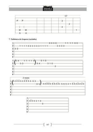 107
7. Tablatura do Irapuru (carimbo)
 