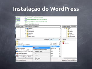 Instalação do WordPress
 