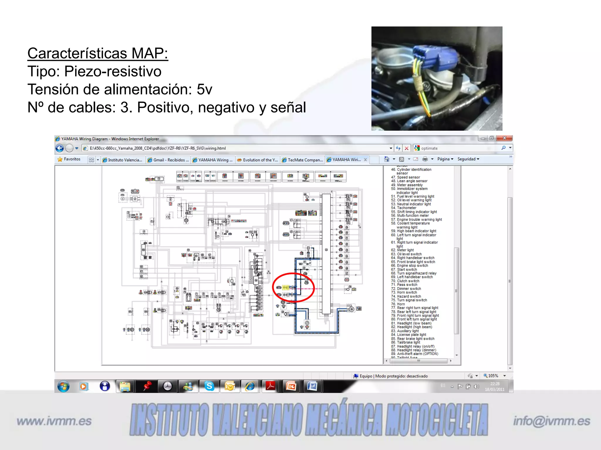 Características MAP:
Tipo: Piezo-resistivo
Tensión de alimentación: 5v
Nº de cables: 3. Positivo, negativo y señal
 