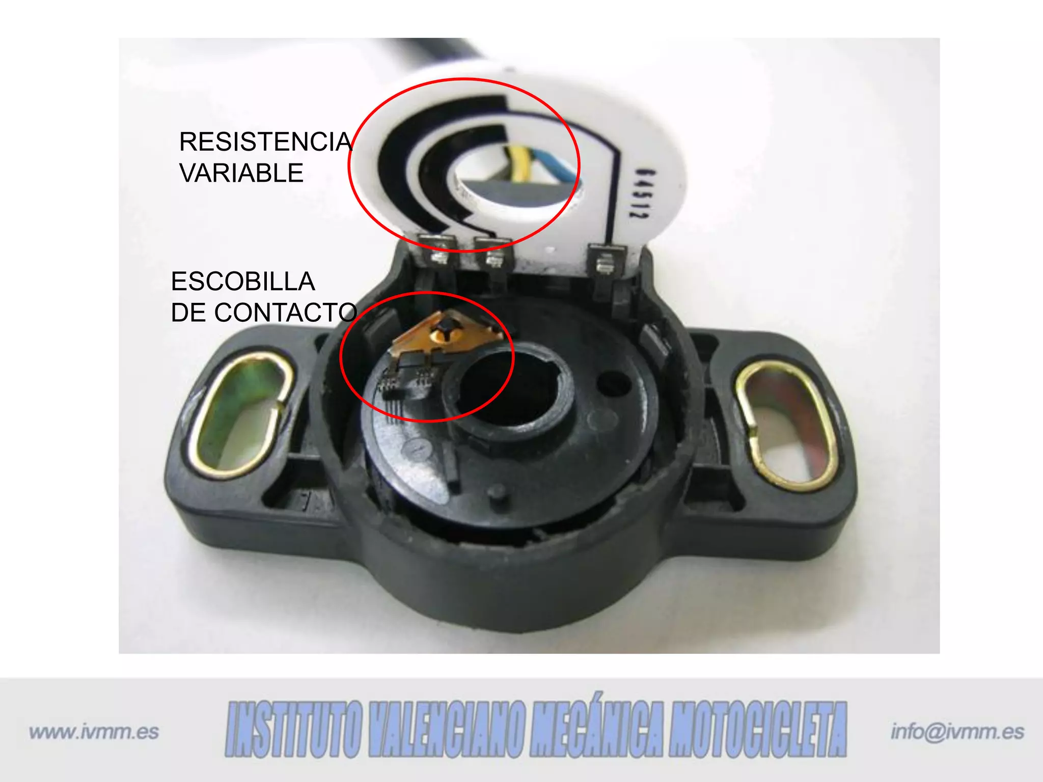 ESCOBILLA
DE CONTACTO
RESISTENCIA
VARIABLE
 