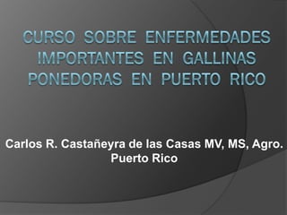 Carlos R. Castañeyra de las Casas MV, MS, Agro.
                 Puerto Rico
 