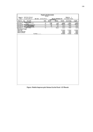 108 
Figura: Modelo Impresso pelo Sistema Escrita Fiscal : G5 Phoenix 
 
