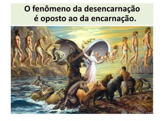 O fenômeno da desencarnação
é oposto ao da encarnação.
 