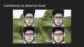 Cambiando la distancia focal
 