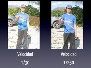 Velocidad   Velocidad
  1/30       1/250
 