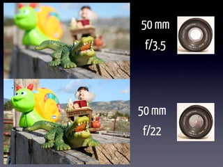50 mm
 f/3.5



50 mm
f/22
 