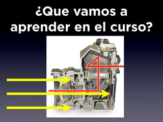 ¿Que vamos a
aprender en el curso?
 