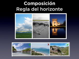 Composición
Regla del horizonte
 
