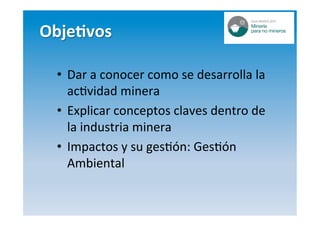 Aspectos ambientales relacionados a la actividad minera | PDF