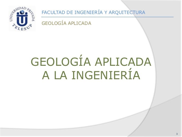 Geología Aplicada A La Ingeniería Civil Y Fotointerpretación