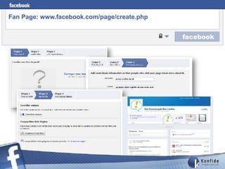 Fan Page: www.facebook.com/page/create.php




      www.fernandosouza.com.br
 