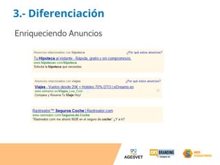3.- Diferenciación 
Enriqueciendo Anuncios 
 
