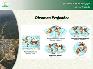 Curso Básico GPS de Navegação
UO-AM/EXP/GDS
Diversas ProjeçõesDiversas Projeções
 