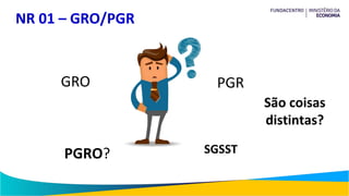 Gro 1 GRO - Gerenciamento de Riscos Ocupacionais | PDF