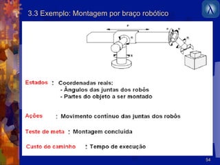 54 
3.3 Exemplo: Montagem por braço robótico 
 