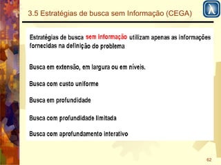 62 
3.5 Estratégias de busca sem Informação (CEGA) 
 