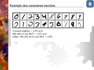 Exemplo dos caracteres escritos. 
 