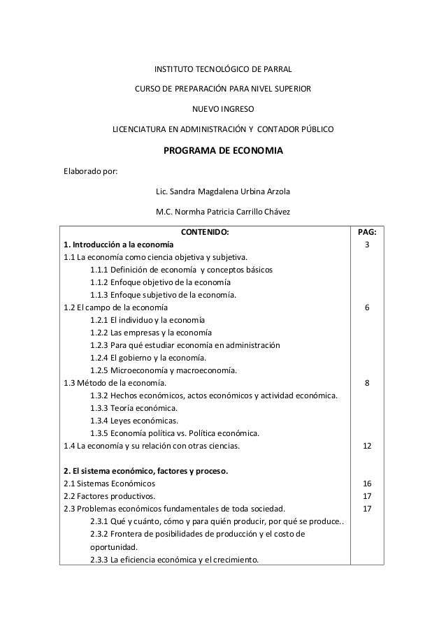 Economia curso