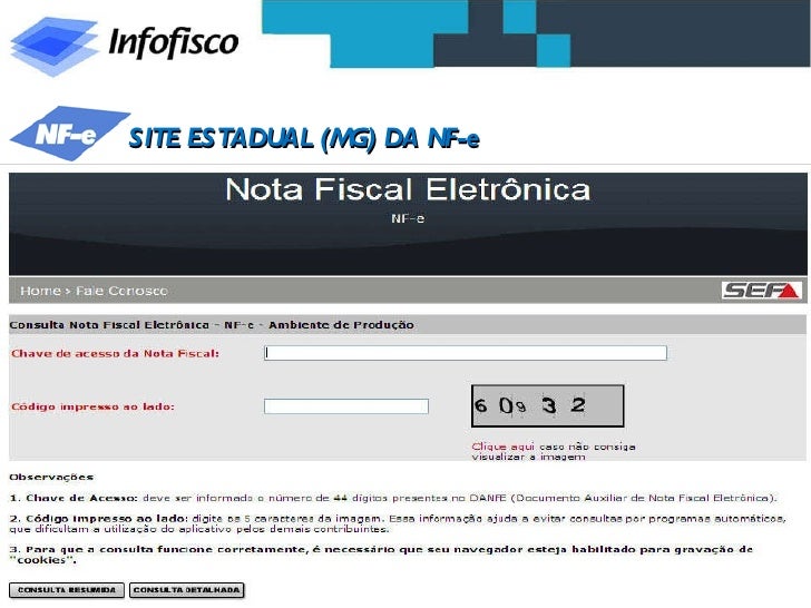 Consulta sefaz mg