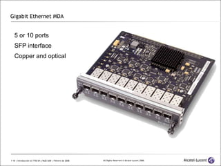 Sr7705 Router Curso Introducción 7750SR 7705 SAR-Telco.ppt