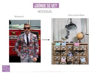 ¿DÓNDE SE VE?
NEOSEXUAL
Introducción al Coolhunting Empresarial
Marca Union Boxer
Neosexual
 