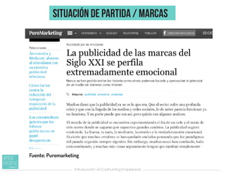 SITUACIÓN DE PARTIDA / marcas
Introducción al Coolhunting Empresarial
Fuente: Puromarketing
 