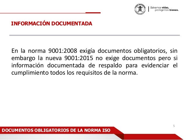 Documentos Obligatorios de la Norma ISO