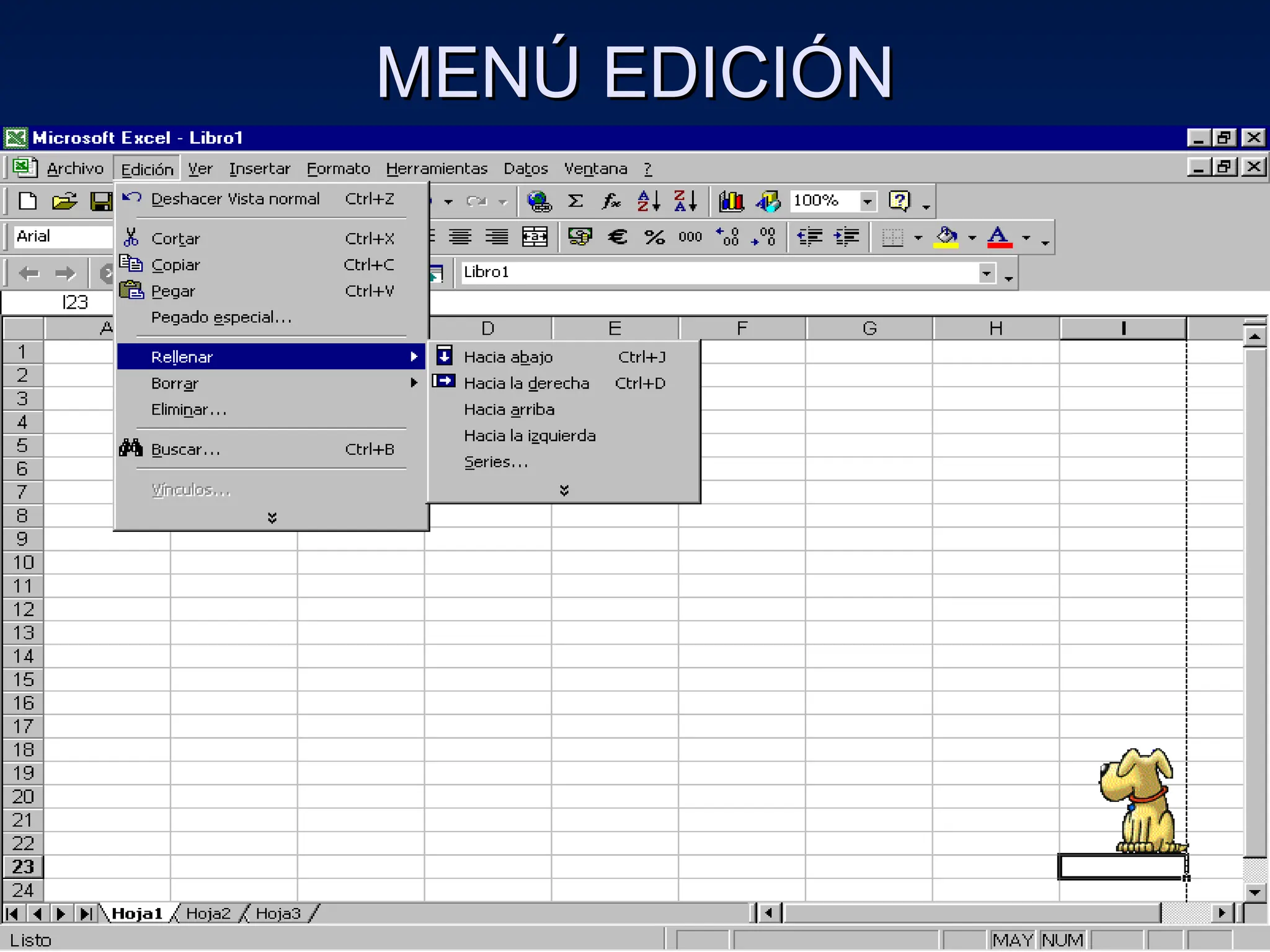 MENÚ EDICIÓN
MENÚ EDICIÓN
 