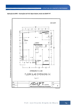 P r o f . J o s é R i c a r d o B r í g i d o d e M o u r a Pág
115
Aplicação do MPE – Ilustrações do Prof. Bijam Aalami, titular da ADAPT-PT
 