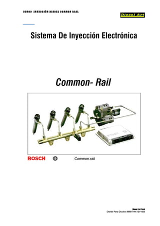 Curso Inyección Diesel Common Rail




    Sistema De Inyección Electrónica




                    Common- Rail




                                                                 Diesel Art Perú
                                     Charles Perez Chuchon 990617144 / 421*1035
 
