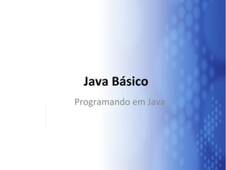 Java Básico Programando em Java 