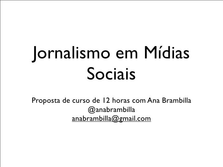Curso de midias sociais