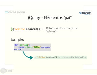 Curso jQuery Velame - Aula 2 - Manipulando o DOM | PPT