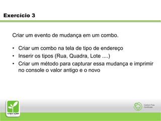 Para obter os objetos da tabela : dataModel.getWrappedData() ou getRowData()Exercício 2 Usando DataModel Inserir uma tabela no cadastro do exercício 1