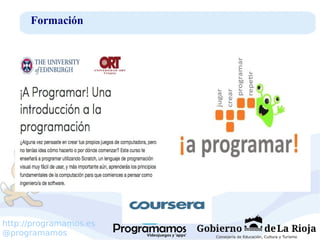 http://programamos.es
@programamos
Formación
 
