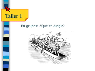 Taller 1En grupos: ¿Qué es dirigir?