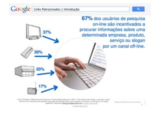 Links	
  Patrocinados	
  |	
  Introdução	
  




                           Google	
  Adwords	
  -­‐	
  Fernando	
  Kanarski	
  
                                                                                  7	
  
                                       (novembro/12)	
  
 