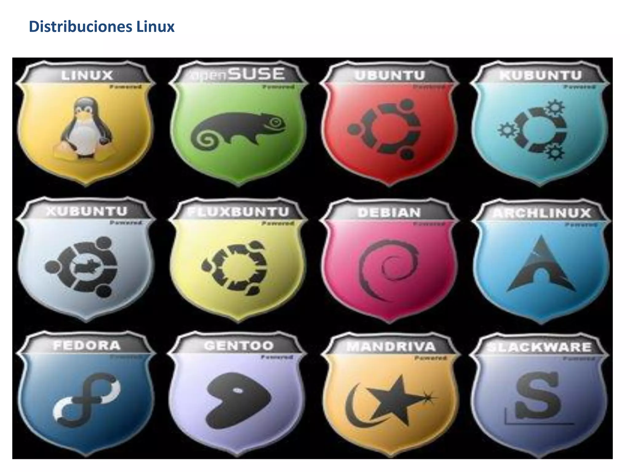 Distribuciones Linux
 