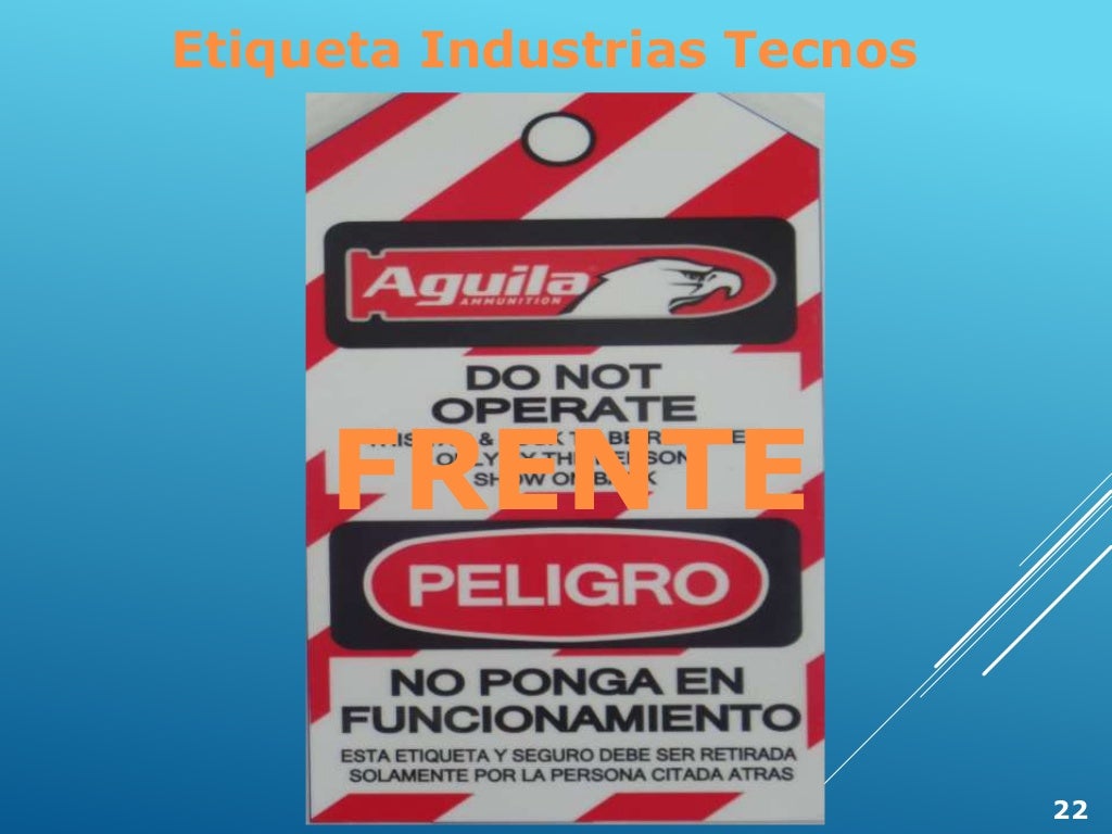 Curso lockout tagout spanish