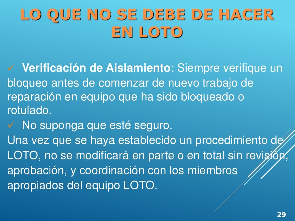 Curso lockout tagout spanish