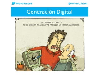 Generación Digital
#MarcaPersonal @Norman_Suarez
 