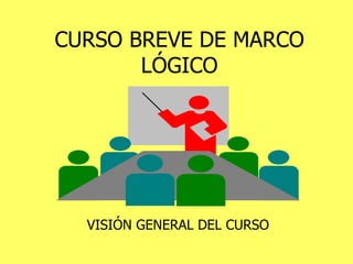 CURSO BREVE DE MARCO LÓGICO VISIÓN GENERAL DEL CURSO 