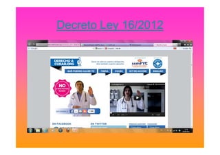 Decreto Ley 16/2012
 